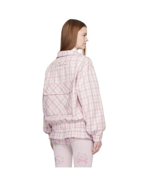 Sandy Liang Pink Papas Jacket