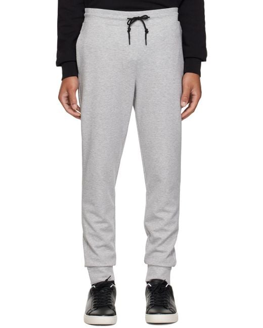 PS by Paul Smith Black Gray Drawstring Sweatpants for men
