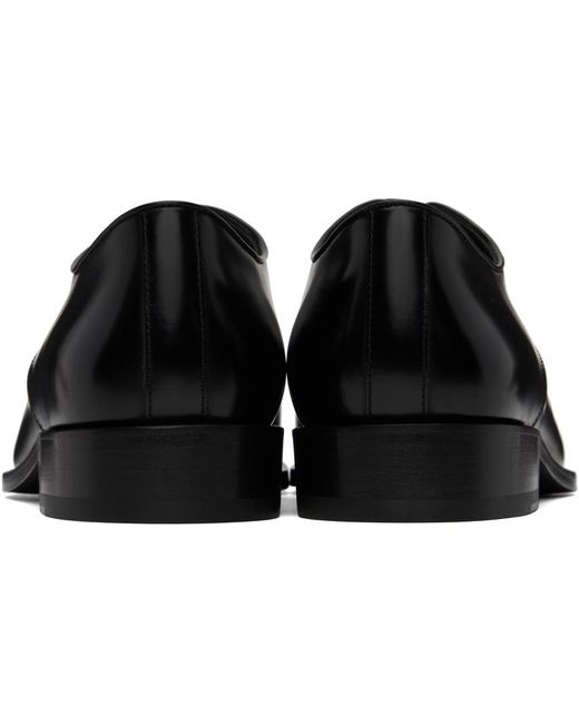 Derbys noirs à laçage Giorgio Armani pour homme en coloris Black