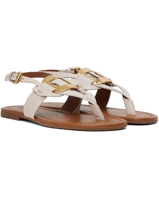 See By Chloé Black Off-white Chany Sandals