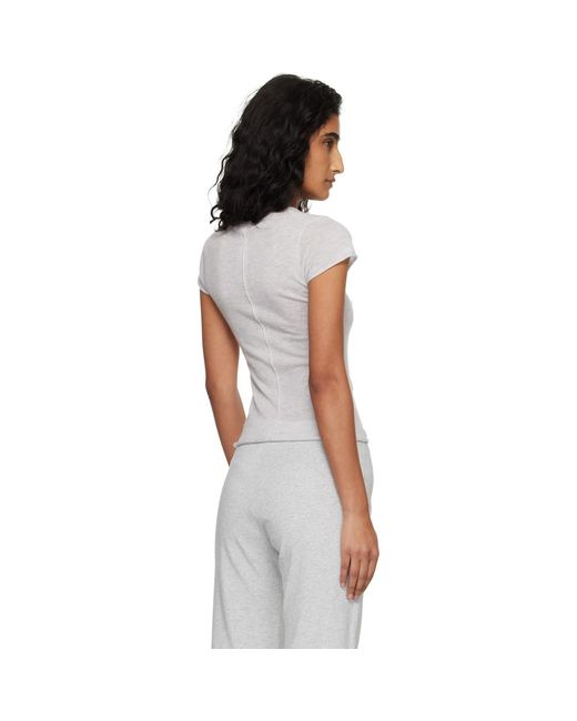 Skims Black Featherweight Cashmere Tee