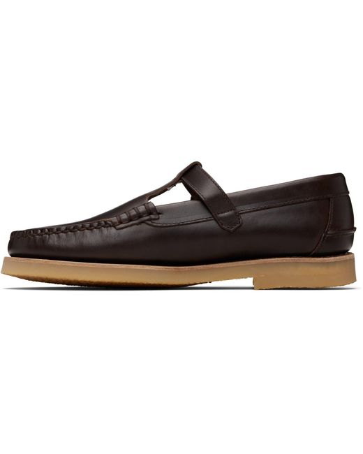 Hereu Black Alber Rubber Veg Tan Loafers for men