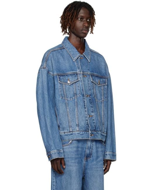 Alexander Wang Blue Core Denim Jacket for men
