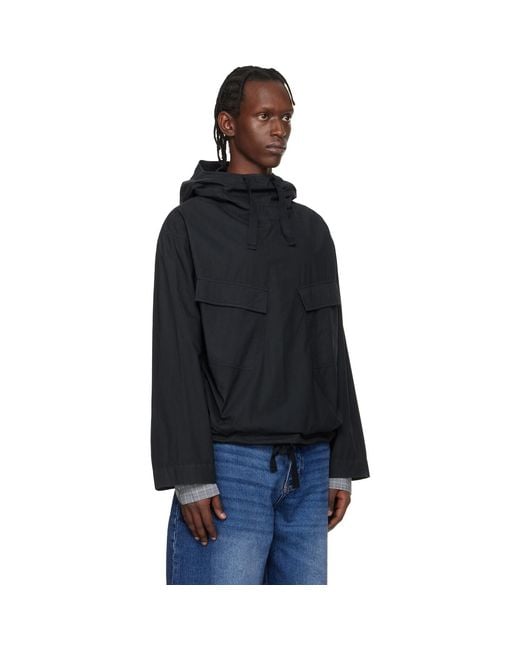 Studio Nicholson Black Aaron Levine Edition Kirby Popover Jacket for men