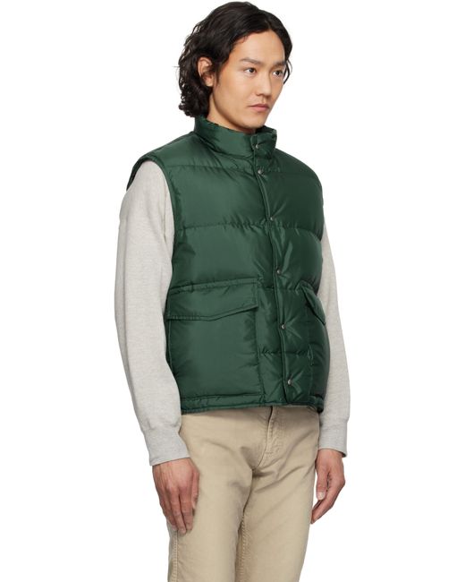 Visvim Green Karluk Down Vest for men