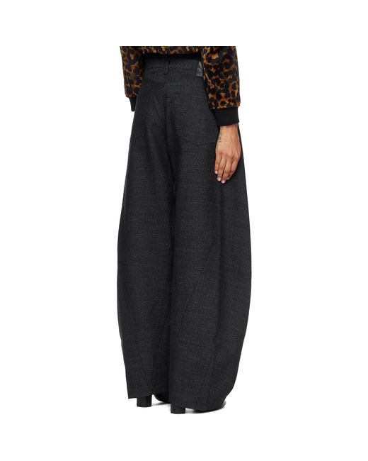 R13 Black Janine Trousers