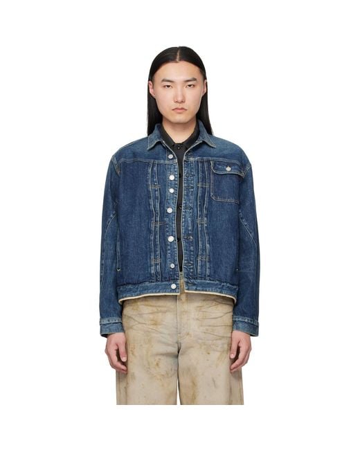 Undercover Blue Uc1F4204-1 Denim Jacket for men