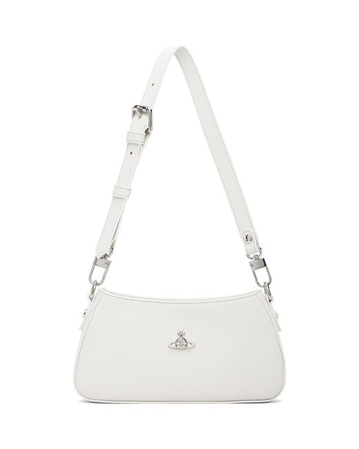 Vivienne Westwood White Tasha Shoulder Phone Bag