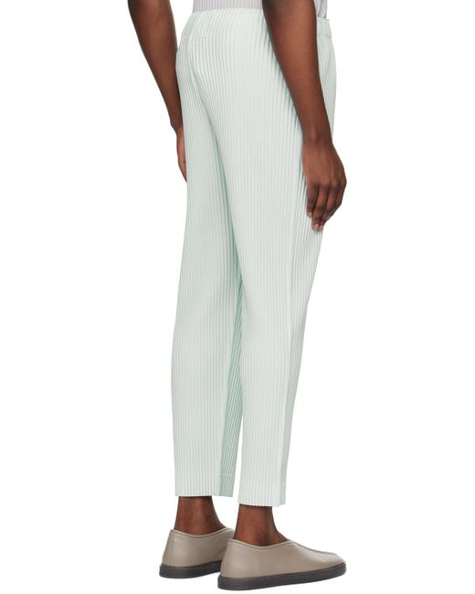 Homme Plissé Issey Miyake White Tailored Pleats 2 Trousers for men