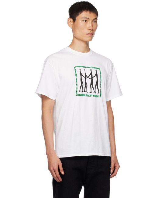 Noah NYC White 'truth Is Beauty' T-shirt for men