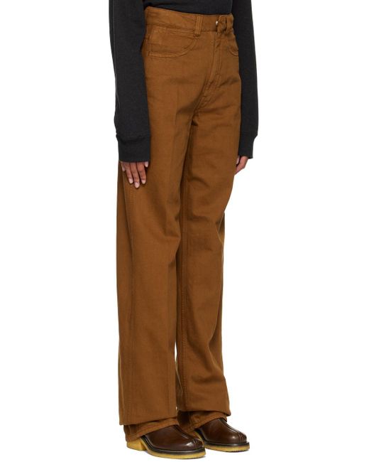 Lemaire Brown High Waisted Jeans