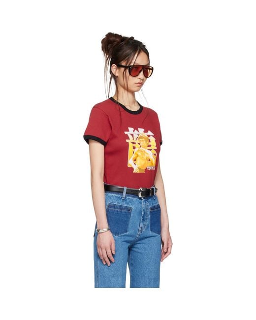 Lu'u Dan Red Bruce Lee X Lựu Đạn Ringer T-Shirt