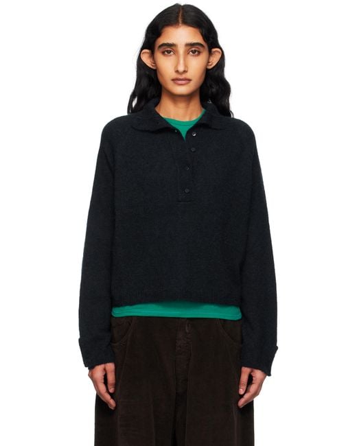 Cordera Black Baby Alpaca Sweater