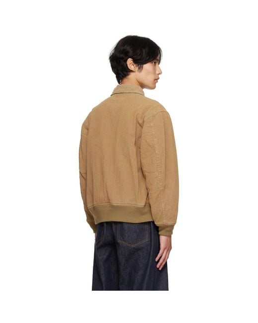 Toga Virilis Blue Flocked Denim Jacket for men