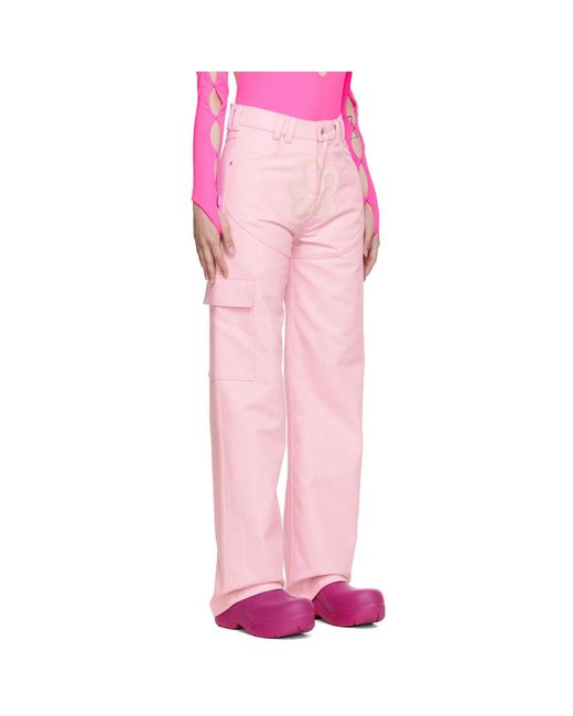 Columbia Pink Ssense Exclusive Denim Trousers