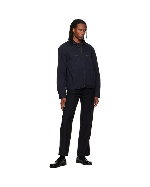 Palmes Blue Worker Denim Jacket for men