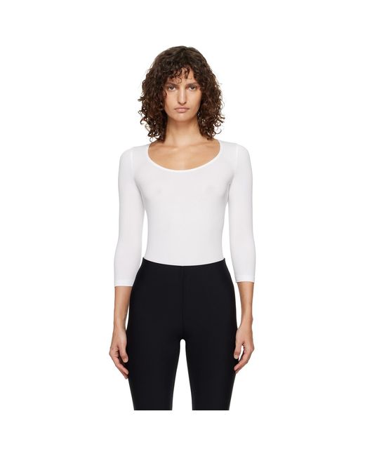 Wolford White Tokio String Bodysuit