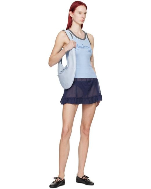 Paloma Wool Blue Cliff Miniskirt