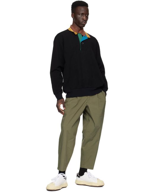 Kolor Green Pleated Trousers for men