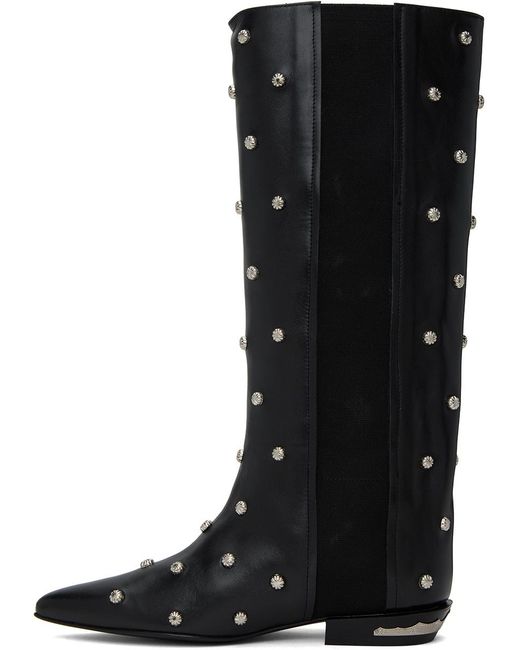 Toga Black Ssense Exclusive Tall Boots