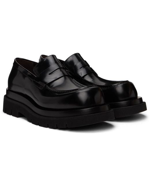 Bottega Veneta Black "lug" Loafers for men