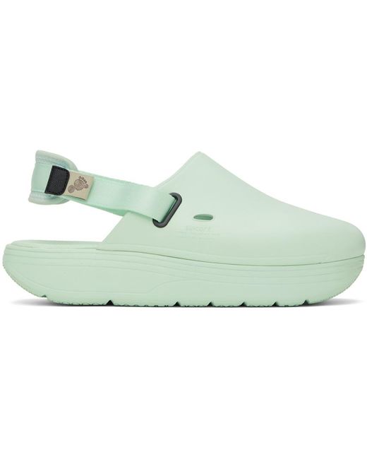 Suicoke Green Cappo Loafers for men
