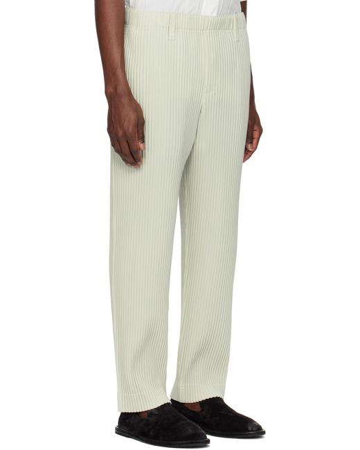 Homme Plissé Issey Miyake Natural Tailored Pleats Trousers for men