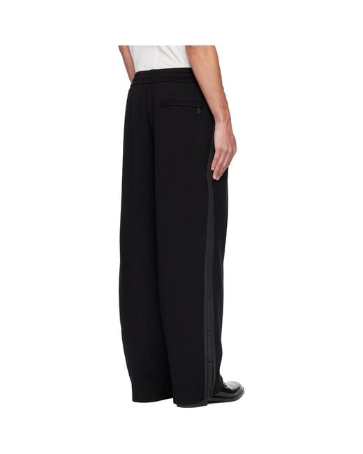 DSquared² Black D2 Tape Jersey Sweatpants for men