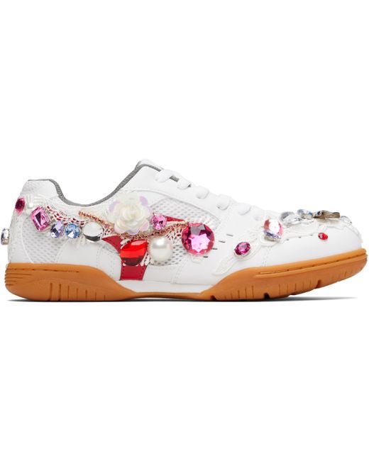 Comme des Garçons Black Mizuno Edition Embellished School Sneakers
