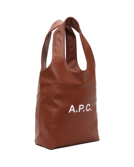 A.P.C. Brown Ninon Small Tote for men