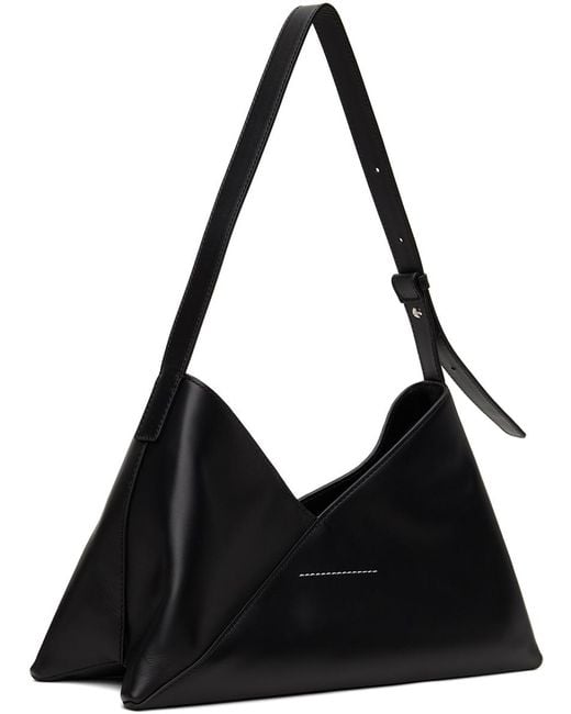 MM6 by Maison Martin Margiela Black Triangle 6 Shoulder Bag