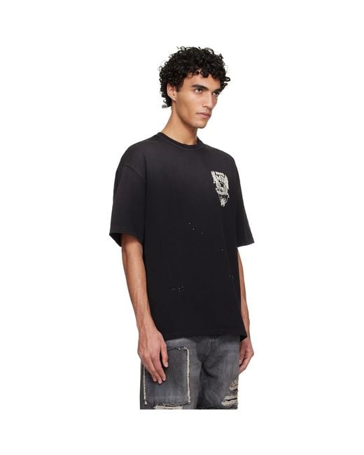 Amiri Black Eagle Oversized T-Shirt for men