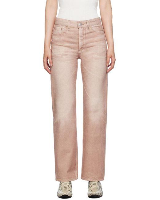 Our Legacy Pink Linear Cut Jeans Lyst