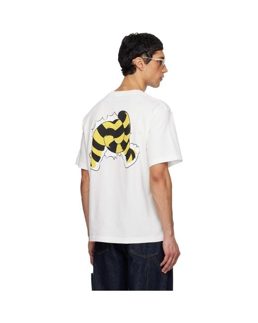 KENZO White Paris Wild Tiger' Oversized T-Shirt for men
