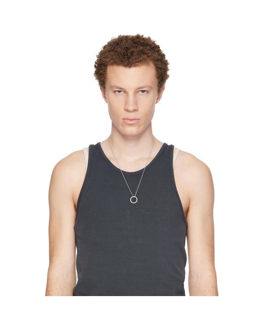 Maison Margiela Metallic Number Reference Necklace for men