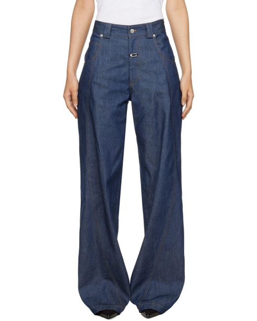 Commission Twisted Jeans in Blue | Lyst