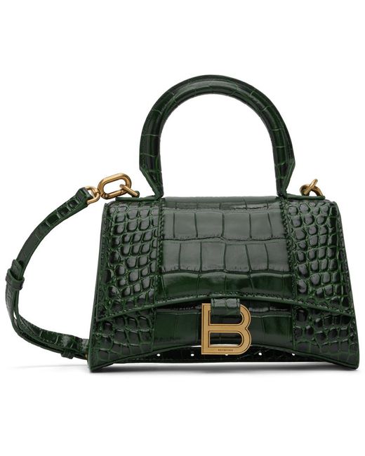 Balenciaga Green Xs Hourglass Bag