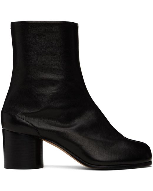 Bottines noires à bout tabi Maison Margiela en coloris Black