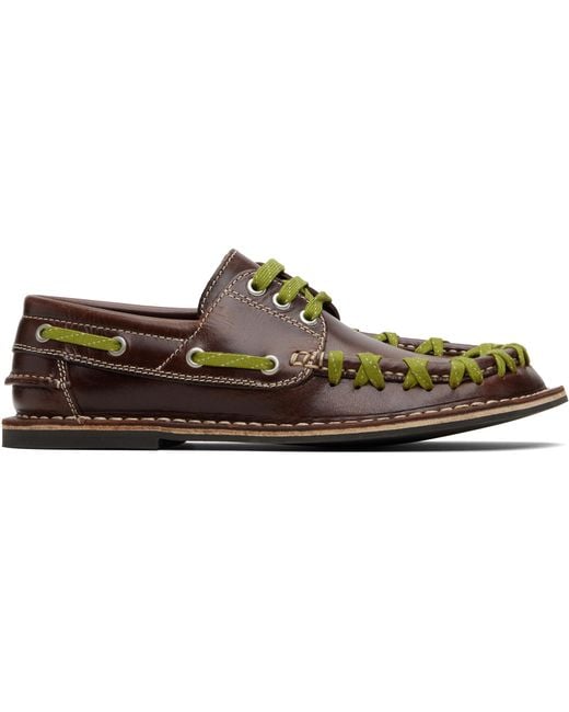 CAMPERLAB Black Eki Boat Shoes for men