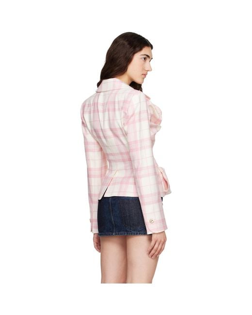 Vivienne Westwood White Off- Drunken Tailored Blazer