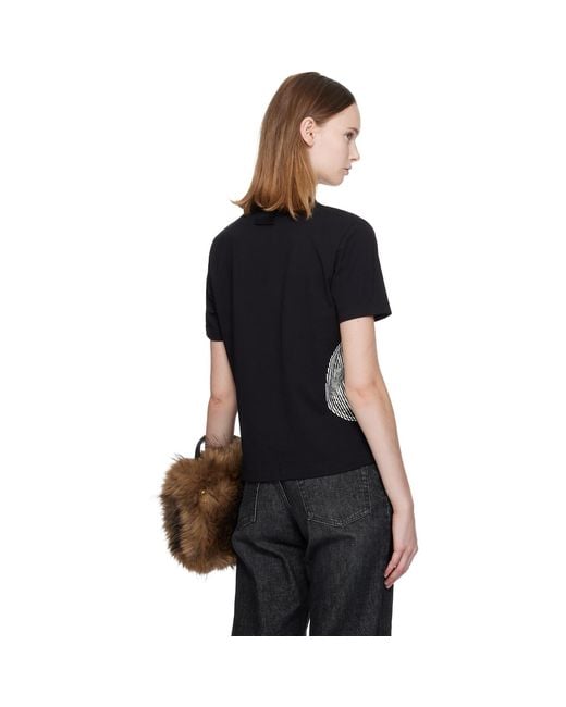 Jean Paul Gaultier Black 'The Laurel Stamped' Baby T-Shirt