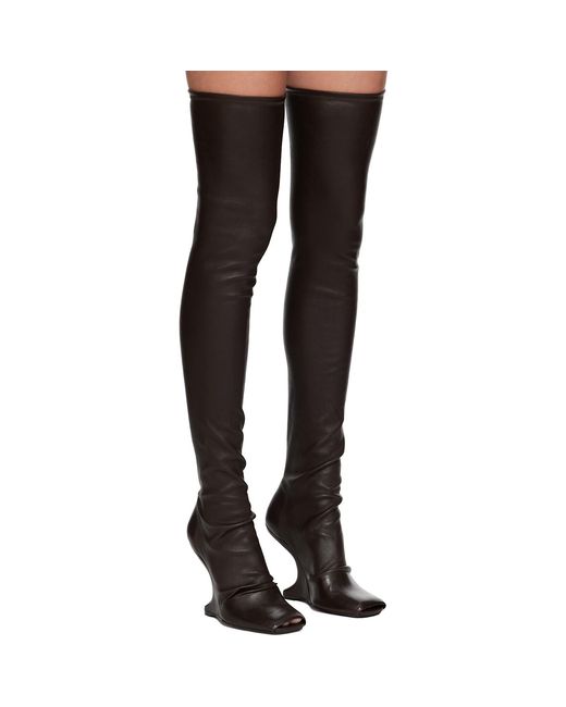 Rick Owens Black Concordians Cantilever 11 Tall Boots
