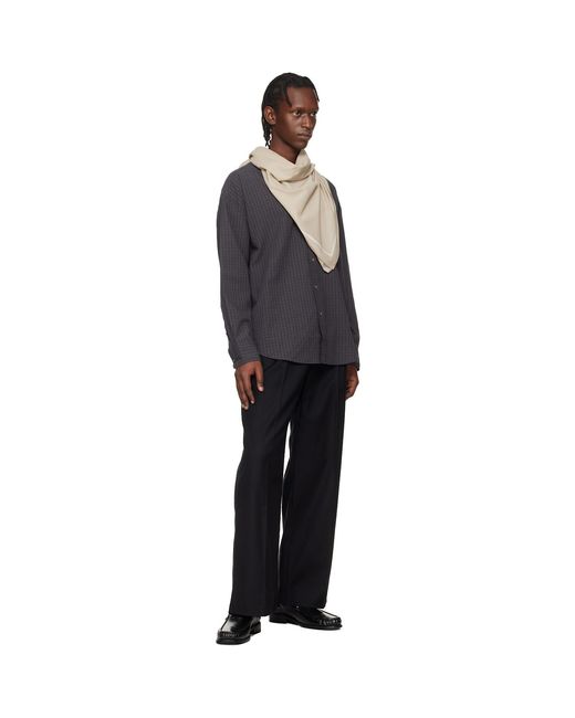 Maison Kitsuné Natural Poetic Script Scarf for men