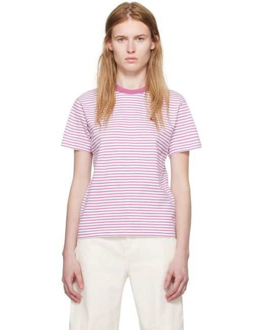 Carhartt ホワイト& Coleen Tシャツ Pink