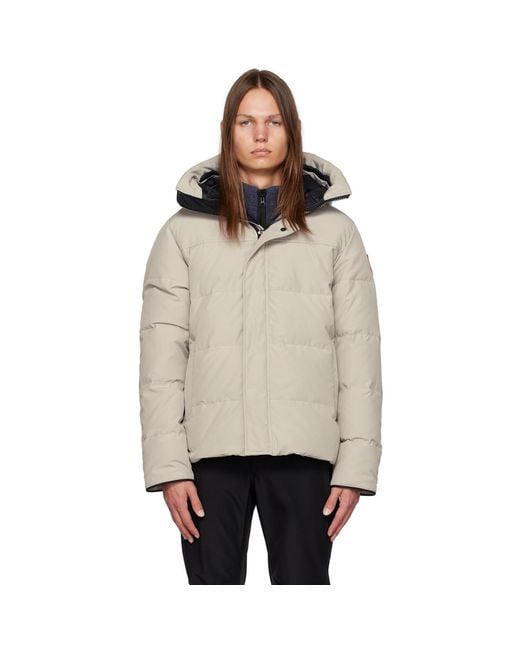 Canada Goose Black Beige Macmillan Down Jacket for men