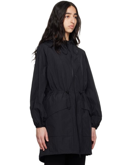 Mackage Blue Alyster Packable Long Rain Coat