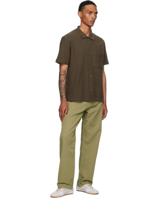 Norse Projects Brown Gustav Crochet Jersey Shirt for men