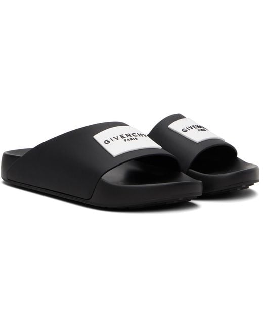 Givenchy Black Label Slide Sandals