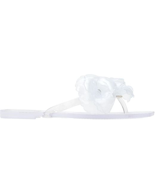 Coperni Transparent Silicone Flower Flip-Flops in Black | Lyst