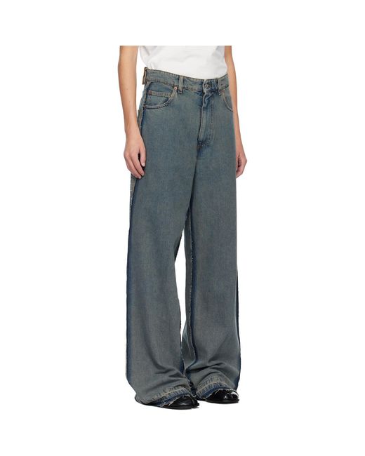 MM6 by Maison Margiela Black Mid-Weight 5 Pockets Jeans